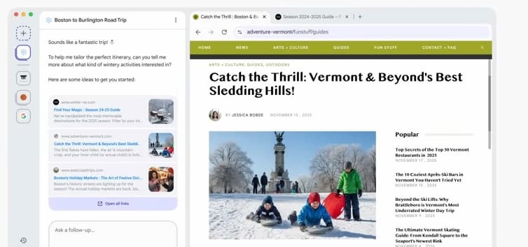 Google Disco, el navegador experimental impulsado por Gemini 3