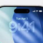 liquido glass pantalla hora iphone
