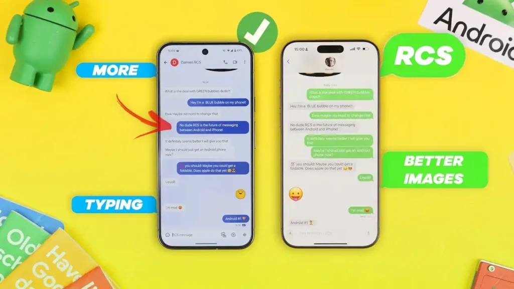 mensajes entre iOS y android
