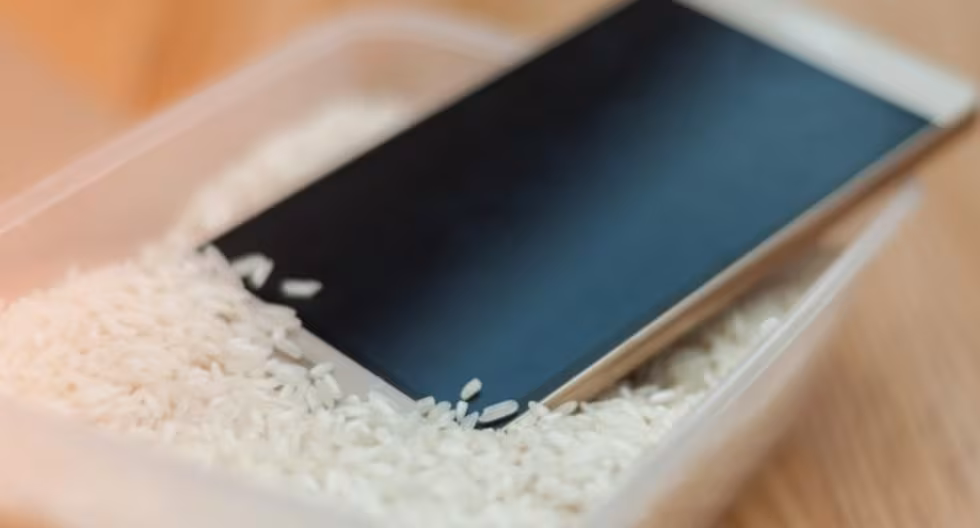 Poner el movil en arroz 2